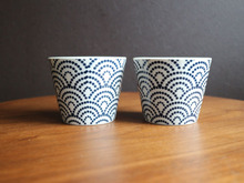 【ダイソー】万能すぎる!青海波のそば猪口