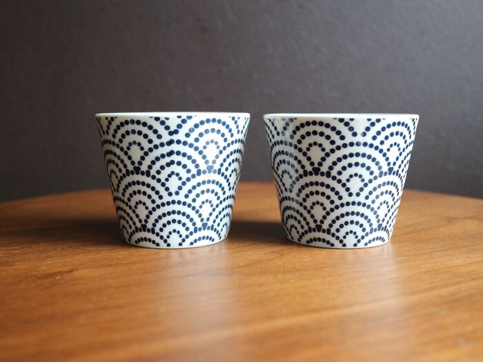 【ダイソー】万能すぎる!青海波のそば猪口