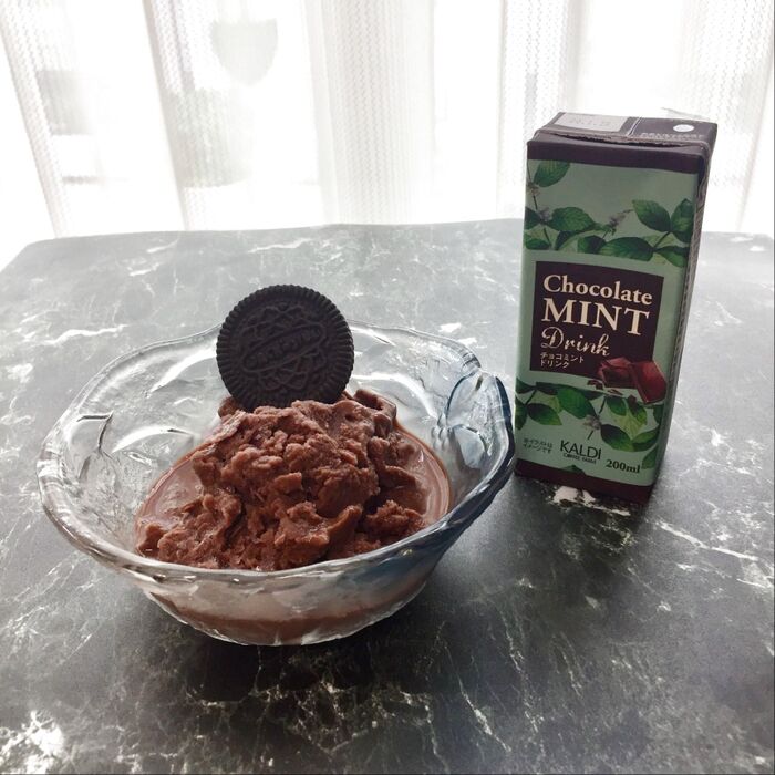 KALDIチョコミントで清涼スイーツ
