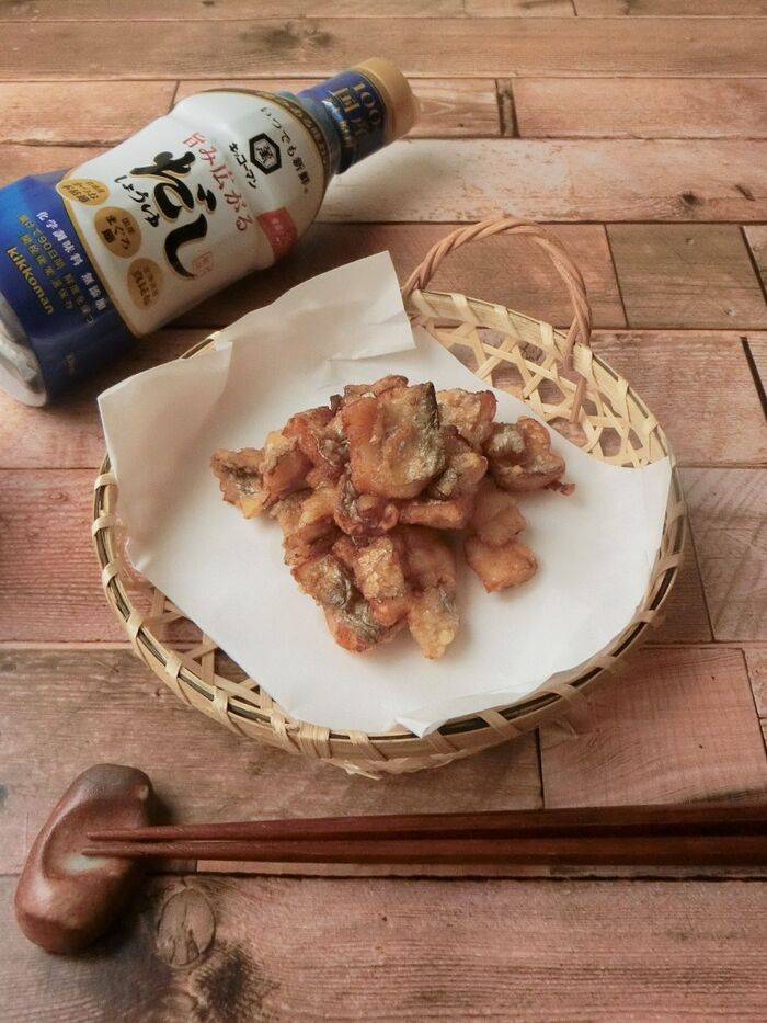 材料4つ★太刀魚のだししょうゆ揚げ