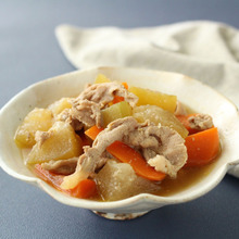 冬瓜と豚こま肉の甘味噌煮★フライパンで簡単煮物