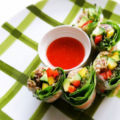 美容と健康をサポート!雑穀レシピ♪【美肌生春巻きサラダ】