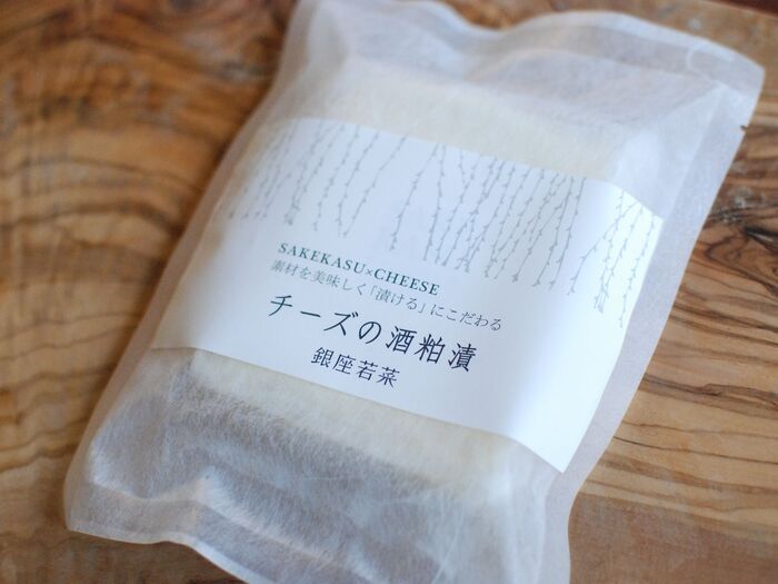 甘くてフルーティーなチーズの酒粕漬