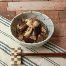 レンジで簡単★きのことナスのめんつゆ漬け