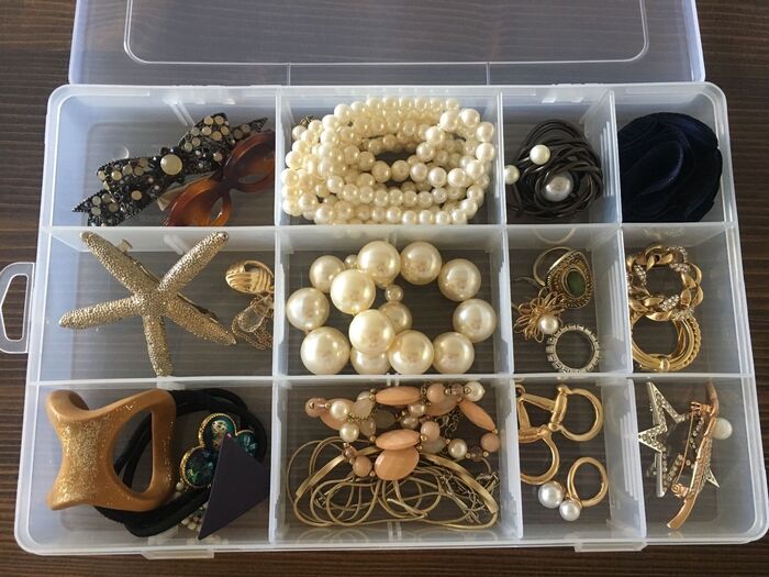 DAISO 持ち運び楽々アクセサリー収納ケース