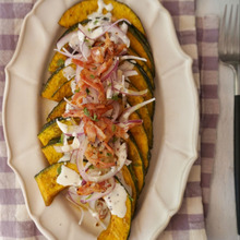 夏のダメージ肌にも嬉しい♡かぼちゃのチーズソースサラダ