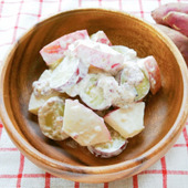 美容と健康をサポート!雑穀レシピ♪【さつまいもとりんごのサラダ】