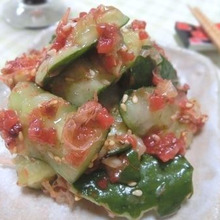 3分副菜☆ たたききゅうりの梅和え