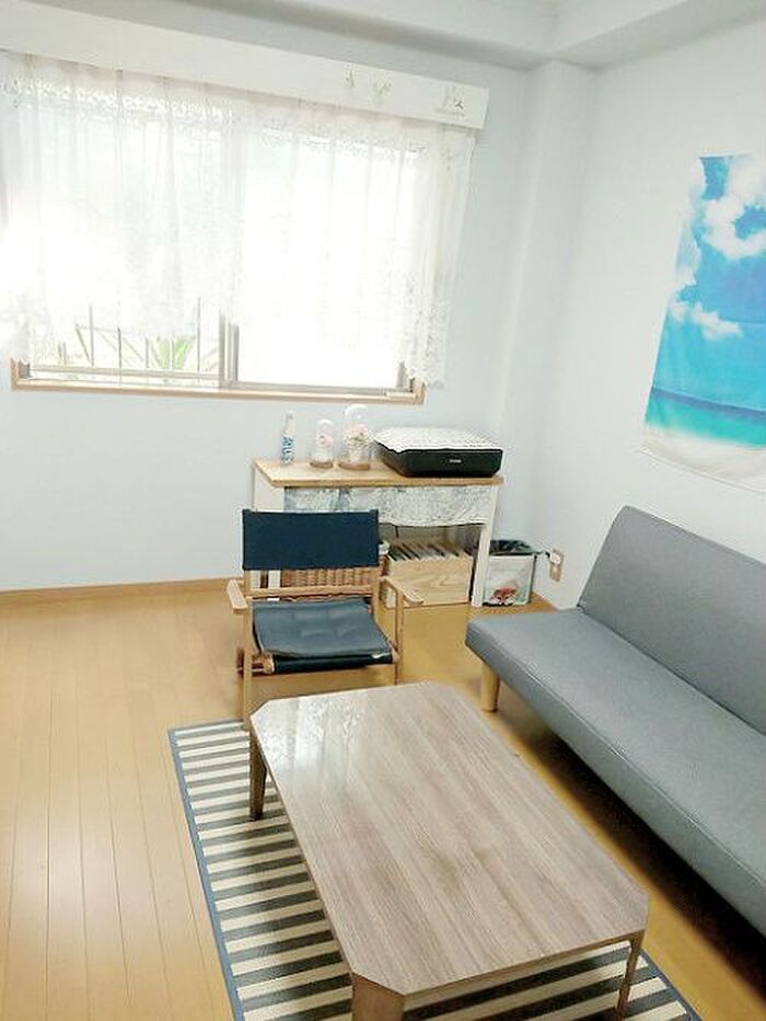 リビングからゲストルームへ★カーテン交換