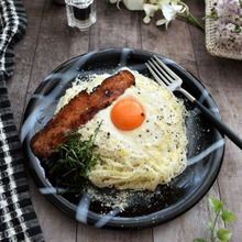 パスタみたいにフォークででいただく豆腐クリームそうめん