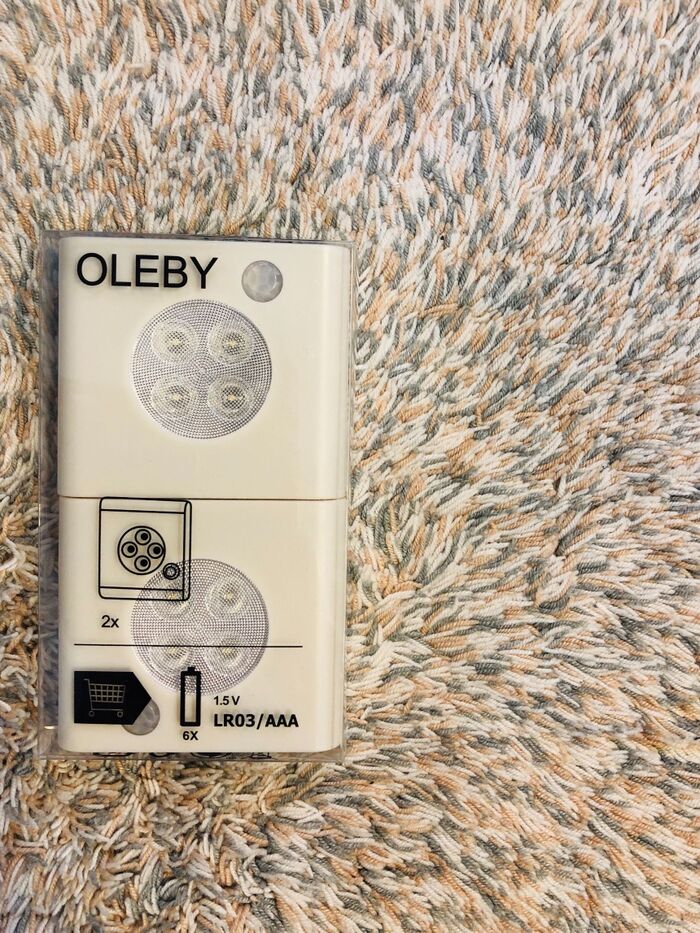 暗い場所に簡単設置!IKEA OLEBY!