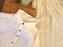 UNIQLO500円ブラウスを簡単リメイク。お出かけにも着て行きたいお気に入りに♪