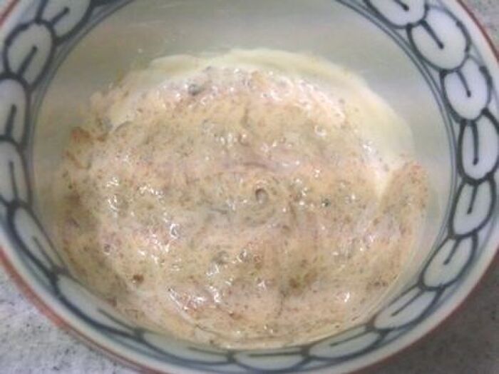 1.にんにくマヨソースを作る