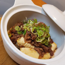 土鍋で熱々*生姜風味のねぎ肉豆腐