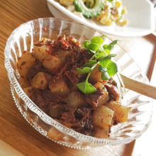 生蒟蒻とイワシ缶の韓国風*