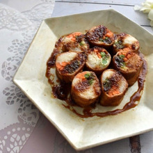 焼き肉のたれで味付け!そうめんの肉巻き