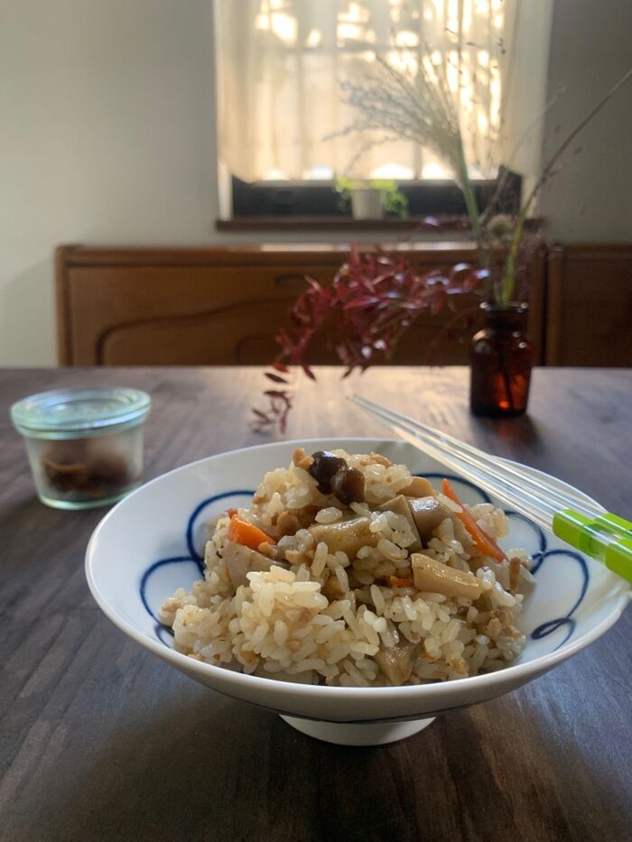 里芋混ぜご飯