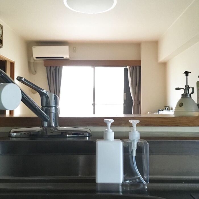 掃除を楽するために変えた食器用洗剤ボトル