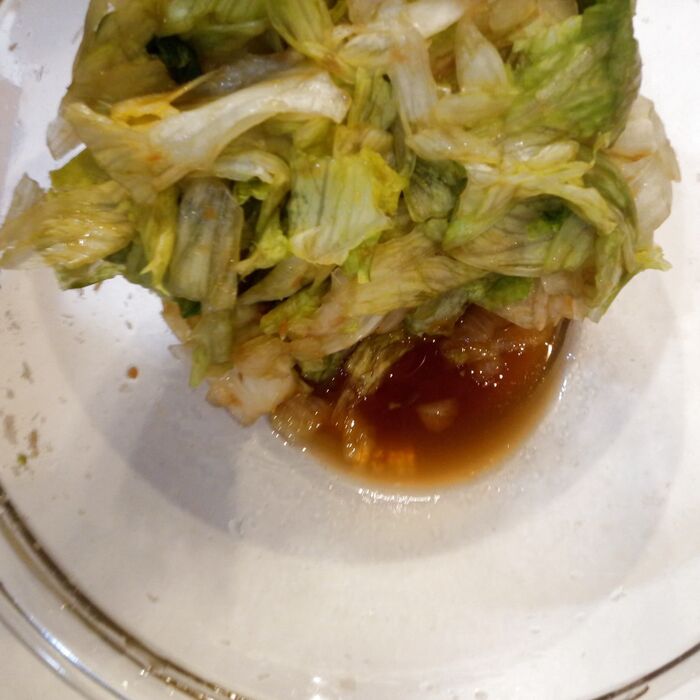 材料を揉む