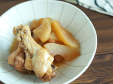 煮込んでもおいしい青パパイヤ!めんつゆで手羽元煮込み