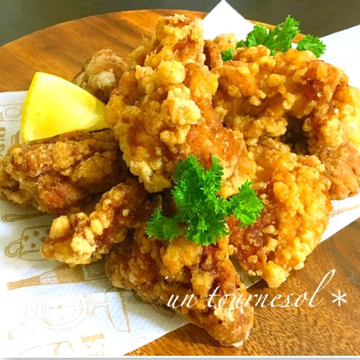 【栄養士まみ流】食欲増進効果‼外はサクッ♥漬け込むことでジューシー唐揚げ