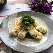 ちくわであと一品!シソたっぷりシラスチーズ焼き