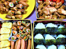 メインは塩ゴマ油で炊いたお米で塩むすび!!