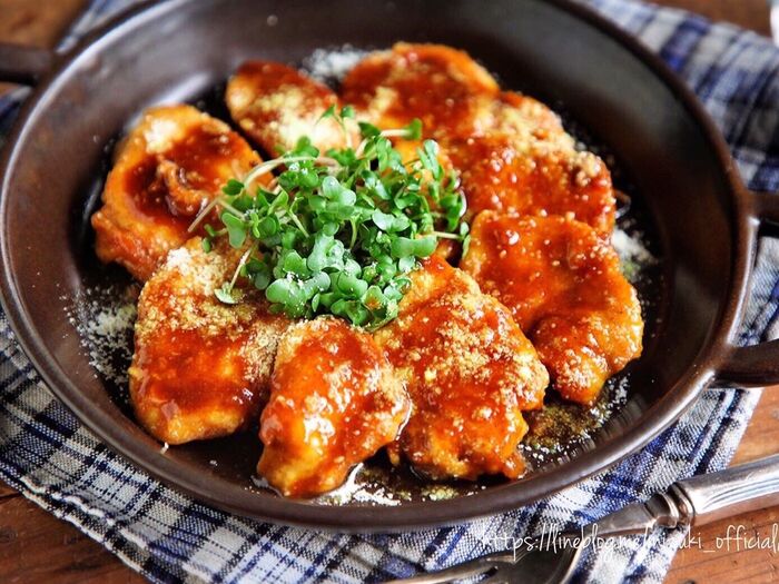 ♡チーズdeコクうま♡鶏むね肉のカレーソース♡【#簡単レシピ#時短#節約#コスパ】