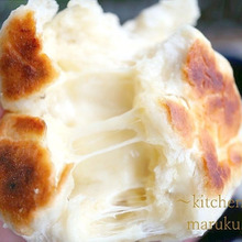 発酵無し!玉子焼き器で焼く、クイックチーズパン♪