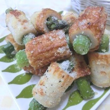 おつまみにもお弁当にも♪ アスパラちくわのチーズ炒め