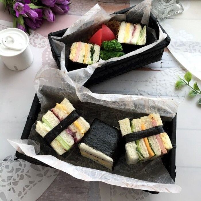 具材はお漬物!ちょっと和風な海苔サンド