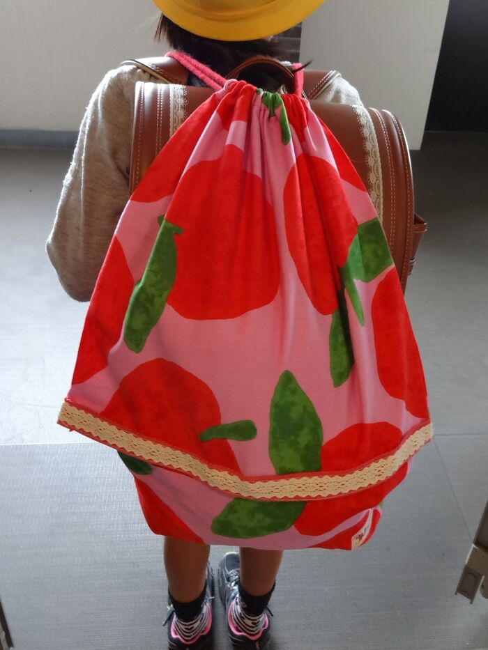 👧ついでに娘の体操リュックも作ってしまいました🎒