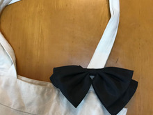 口のパカパカあく手提げバッグ バレッタで口封じ