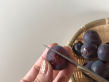 切り込み二本✂️だけ!可愛いぶどうのお花🍇お弁当にぴったり!