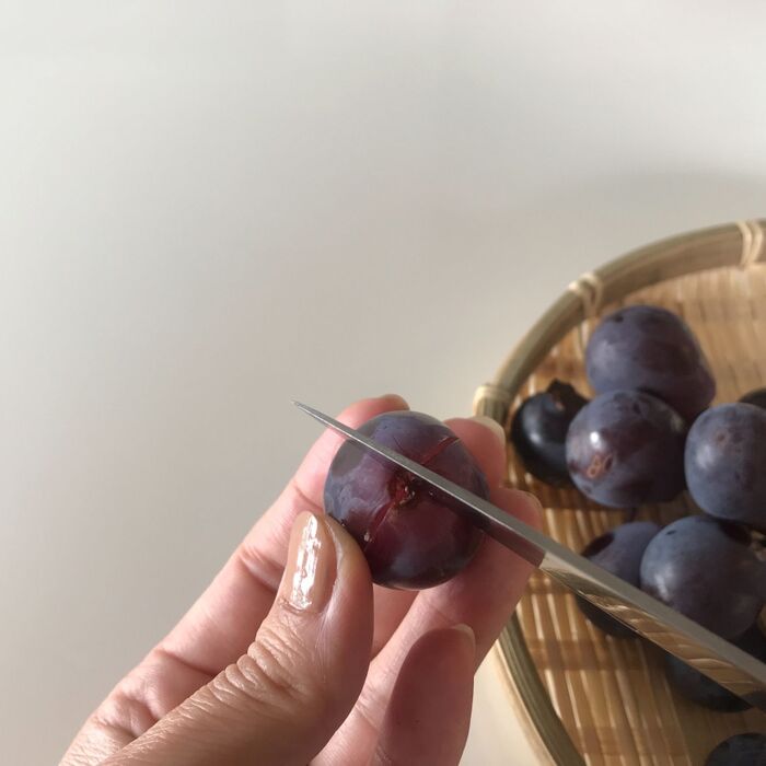 切り込み二本✂️だけ！可愛いぶどうのお花🍇お弁当にぴったり！