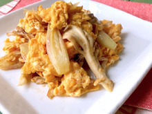 疲労回復にオススメ‼みょうがと舞茸の中華炒め