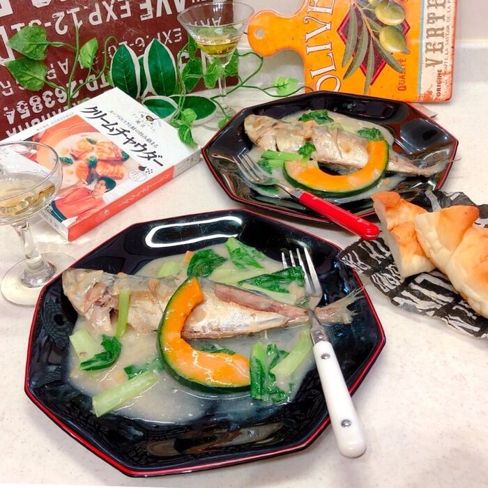 【鯵のソテー チャウダー仕立て】
