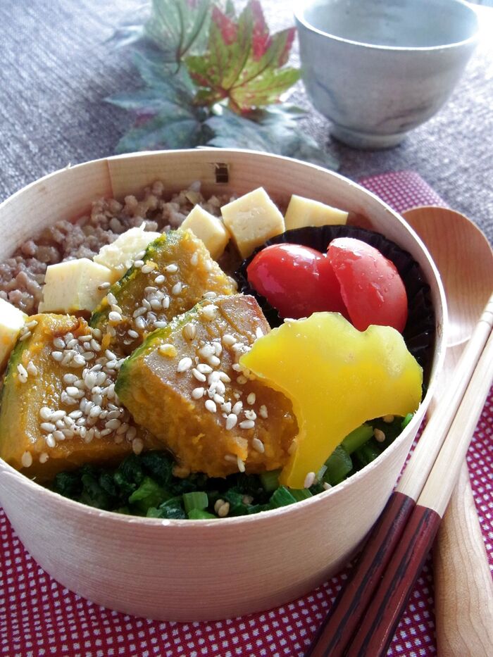 週2日から始めるお弁当🍱「カボチャの中華風きんぴら」