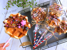 100均材料で!魔法のステッキワッフルラッピング♫