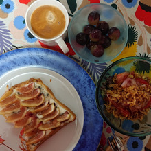 秋の味覚breakfast /// その2 マスカルfigとGorgonzola