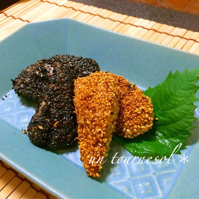 ゴマをたっぷり食べて滋養強壮に‼お弁当にオススメ☆ささみのゴマ焼き