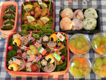 幼稚園最後のお弁当 国旗スペシャル