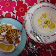 ホワイトアスパラガスのエスニックスープとグリルな野菜たちのTweet