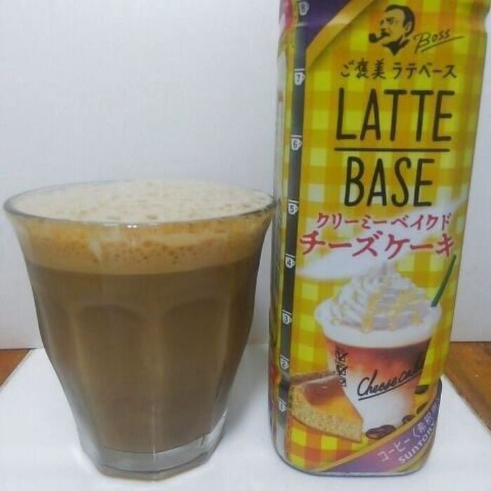 ボスご褒美ラテベースにチーズケーキ味が登場!