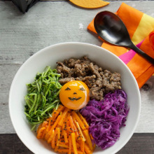 ハロウィンカラーで作るビビンバ