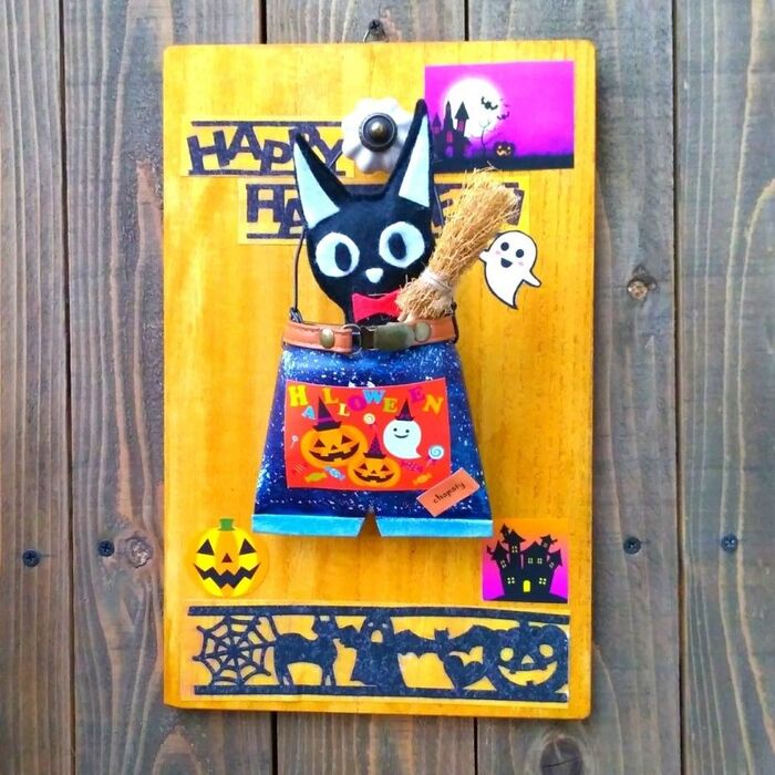 100均まな板Xアルミ缶でハロウィン飾りDIY!