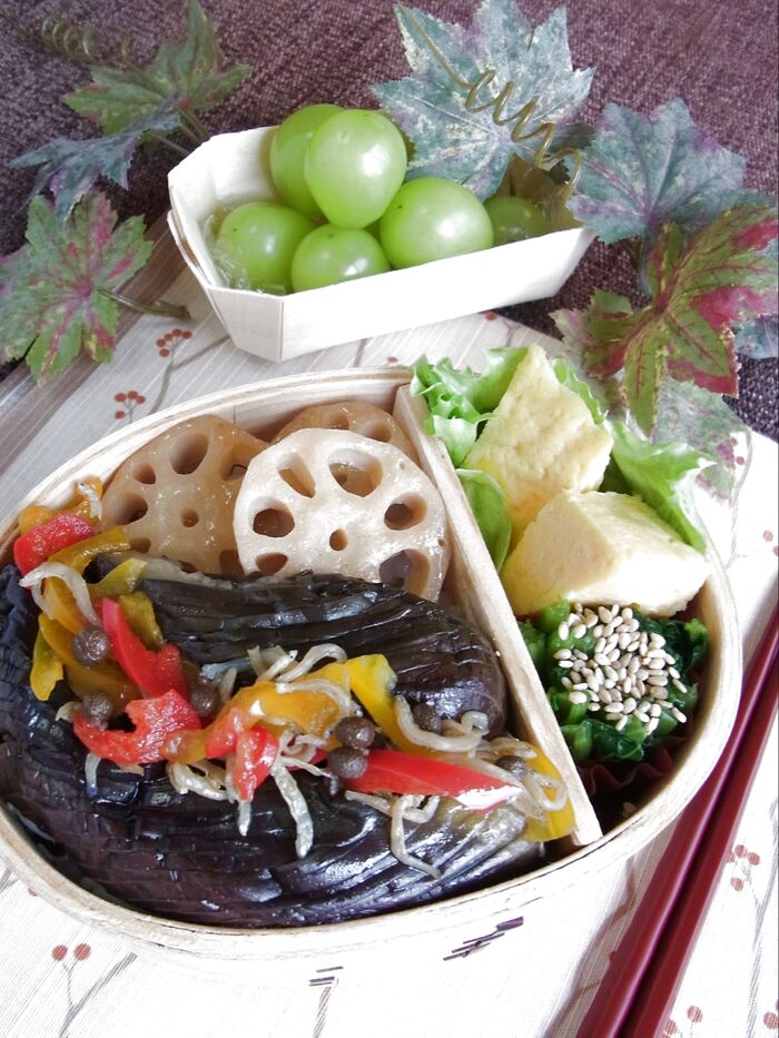 週2日から始めるお弁当🍱「なすの蒲焼き弁当」