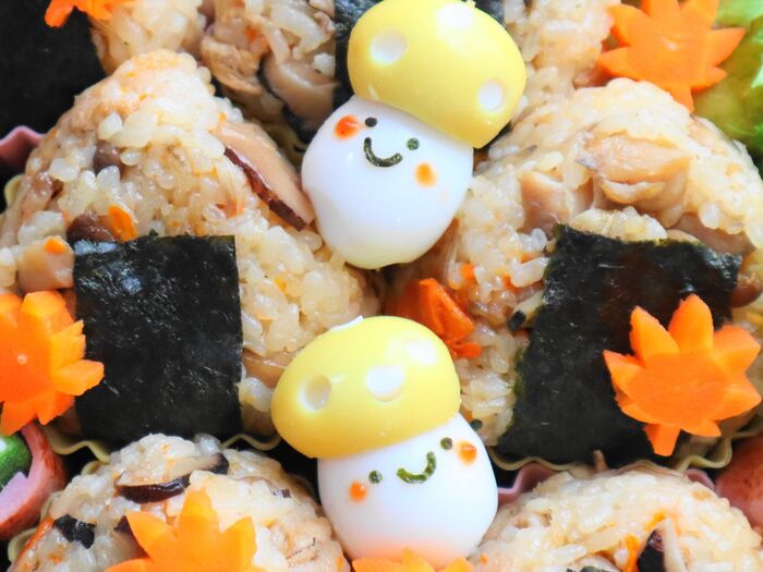 お弁当のワンポイントに!きのこちゃんの作り方
