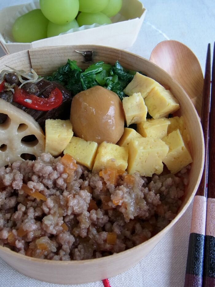翌朝、お弁当箱に詰めるだけ♪