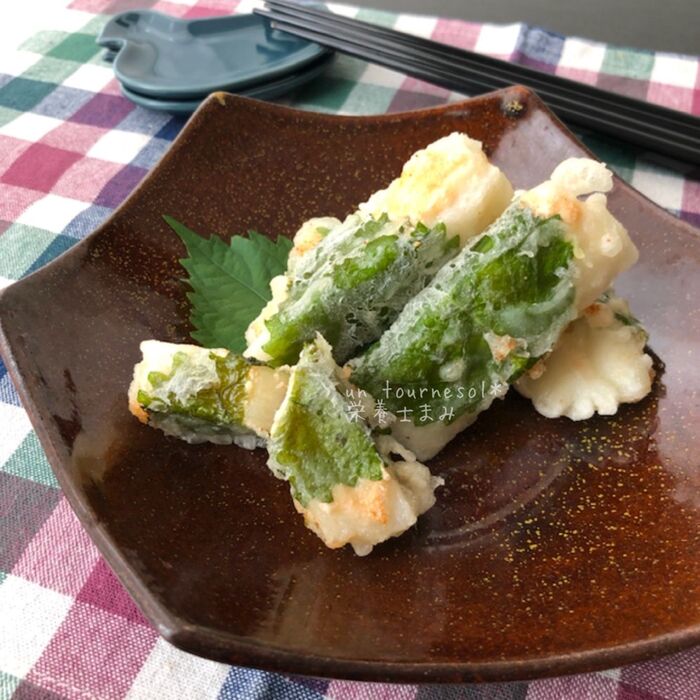 おつまみにオススメ☆便秘解消に‼山芋の明太ソース挟み揚げ